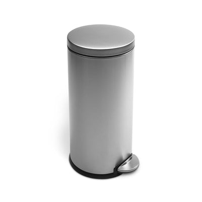 simplehuman 30L classic round pedal bin