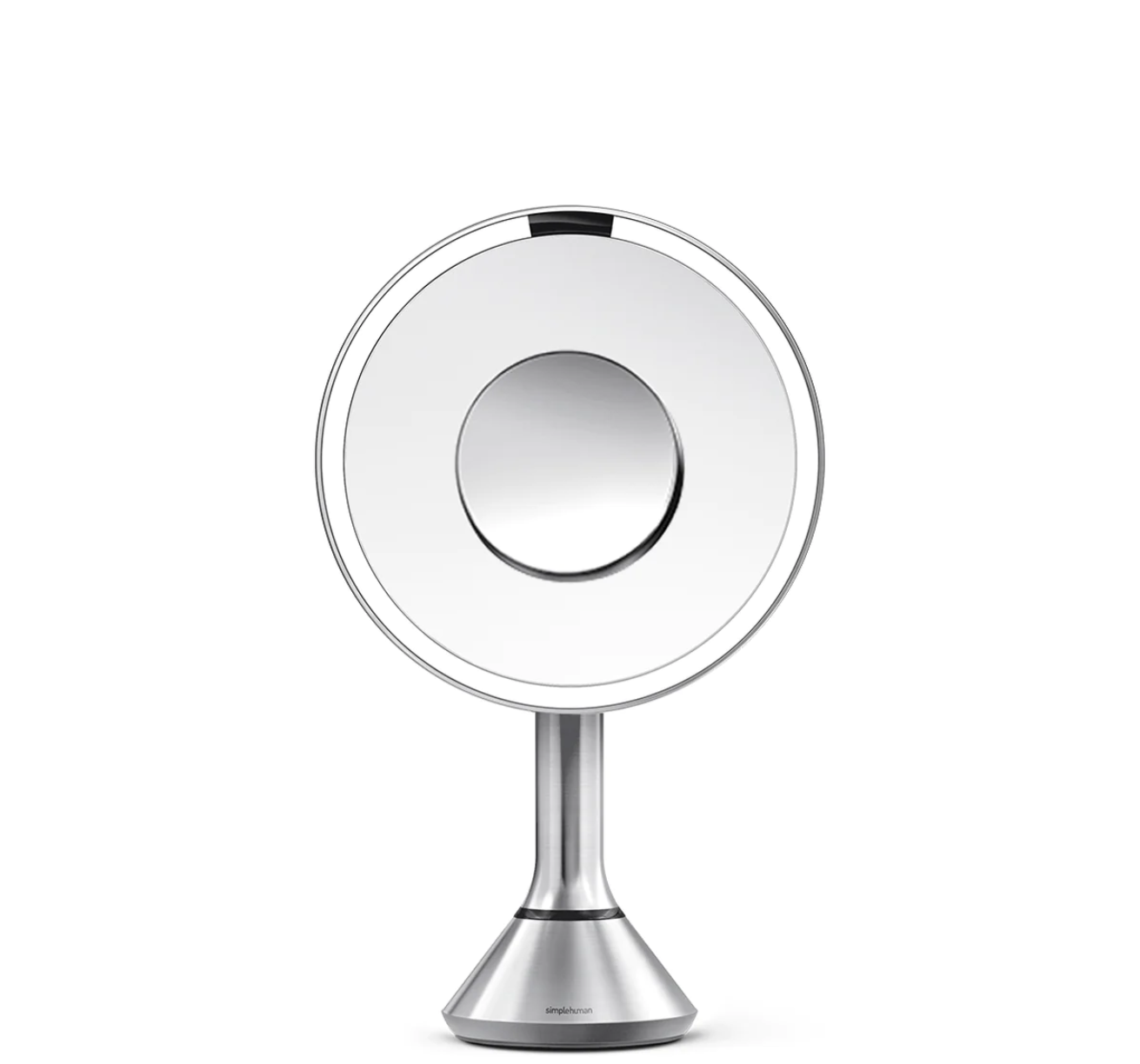 simplehuman sensor mirror round with 10x magnifier