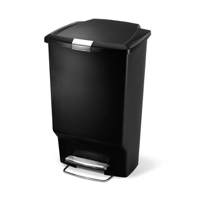 45L rectangular plastic pedal bin