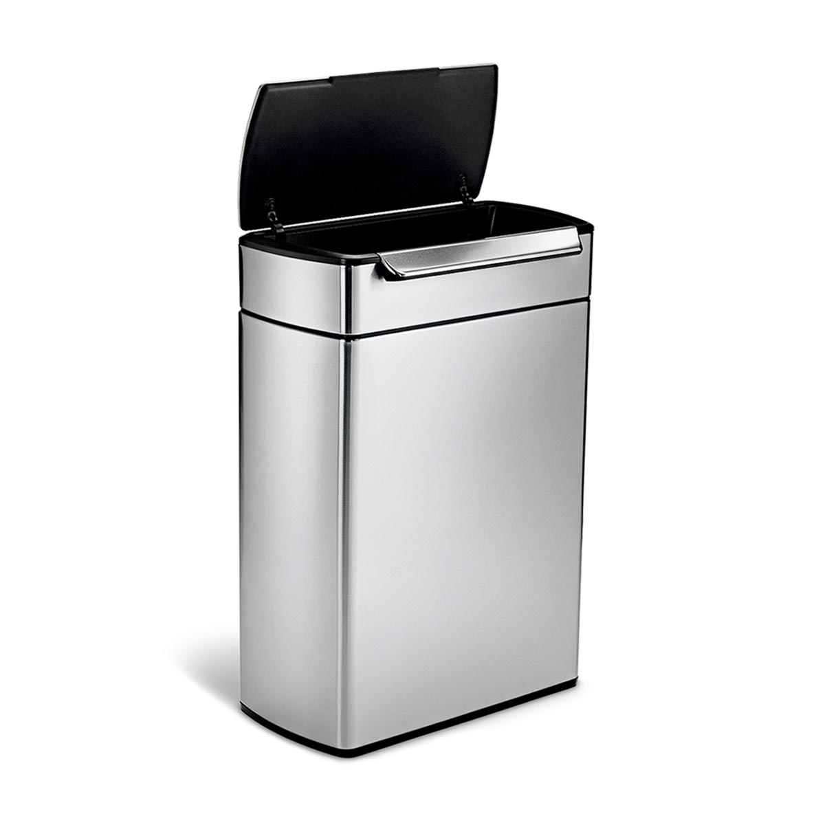 simplehuman 48L dual compartment rectangular touch-bar bin