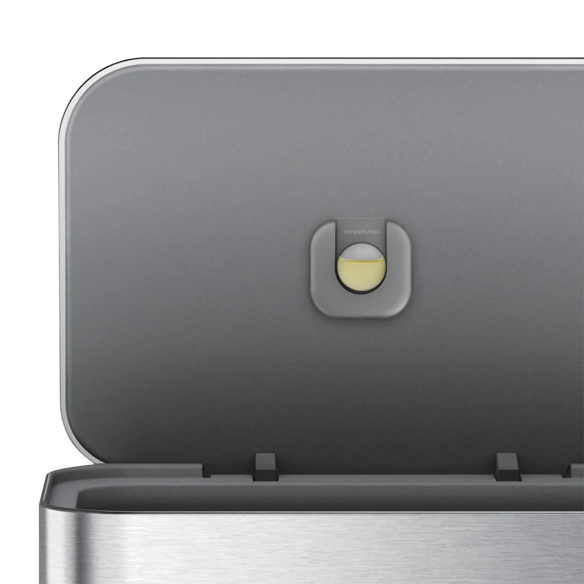 45 litre, rectangular pedal bin with liner pocket