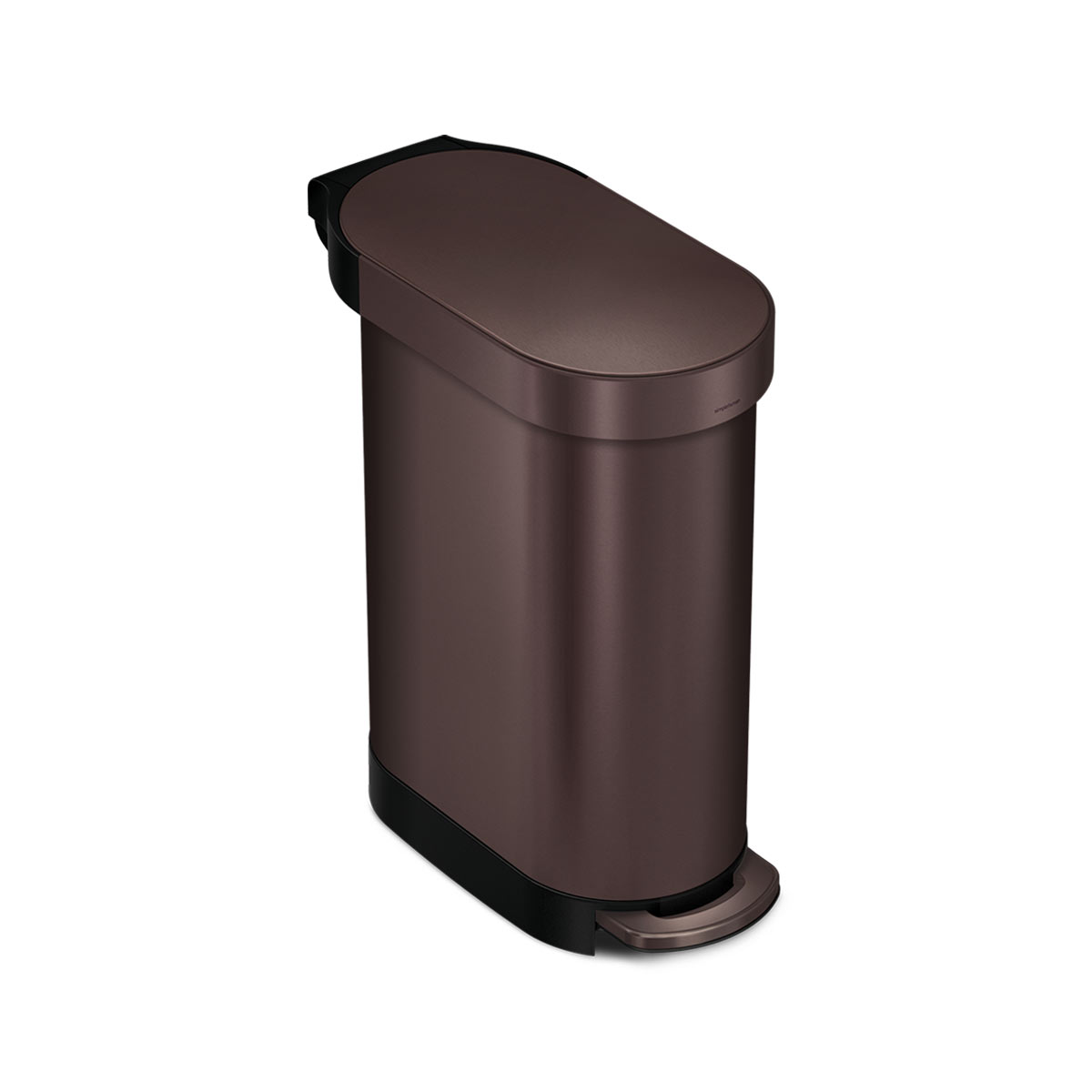 45 litre, slim pedal bin with liner rim