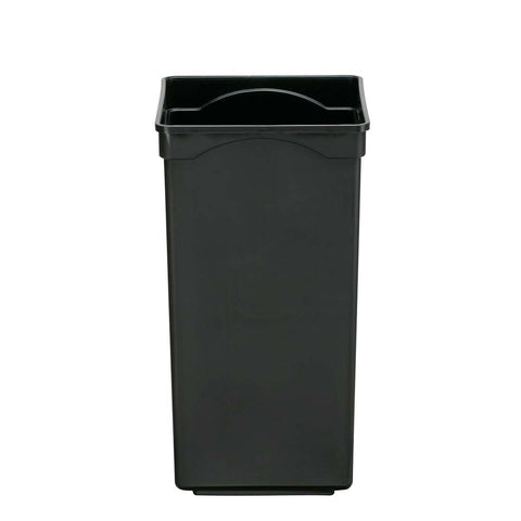 20L black plastic bucket 