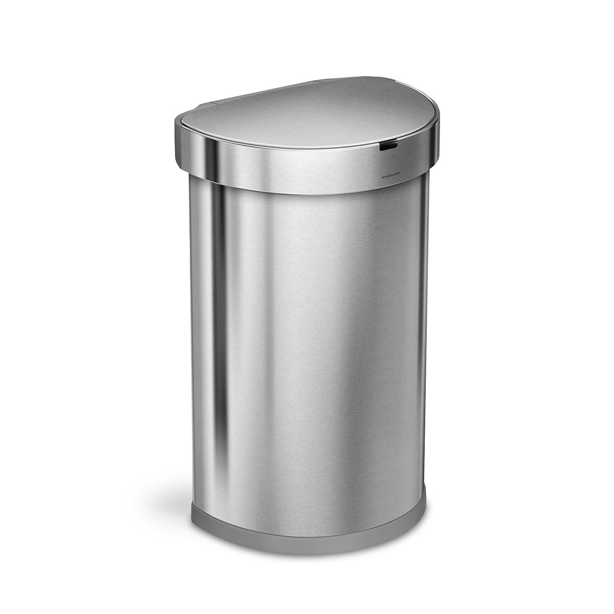 45 litre, semi-round sensor bin with liner pocket