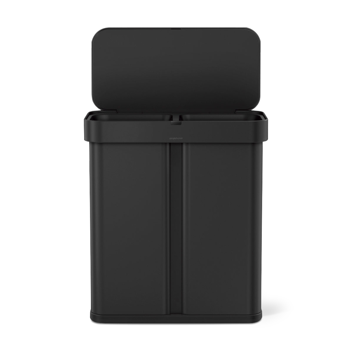 58 litre dual compartment rectangular sensor bin with voice and motion control