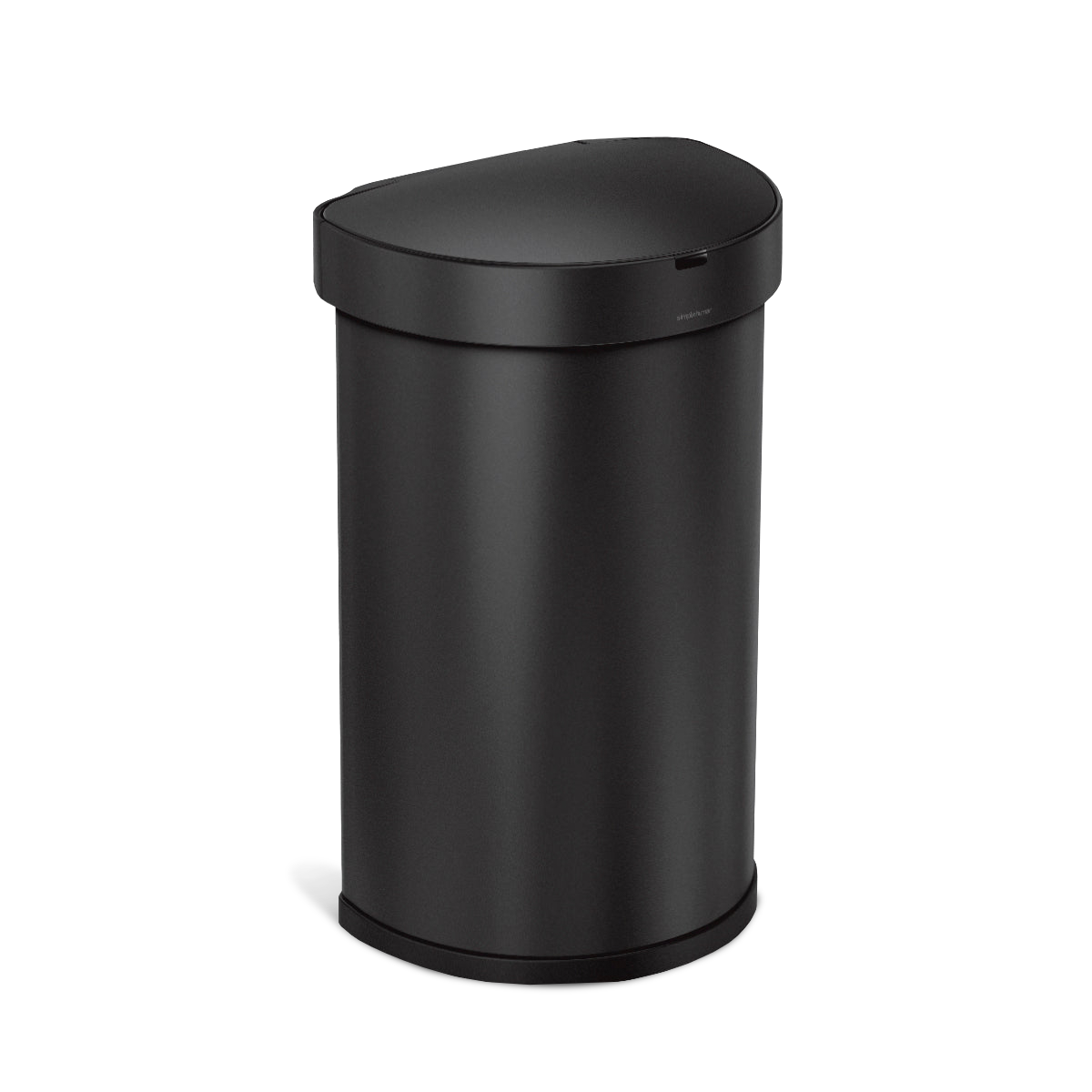 45 litre, semi-round sensor bin with liner pocket