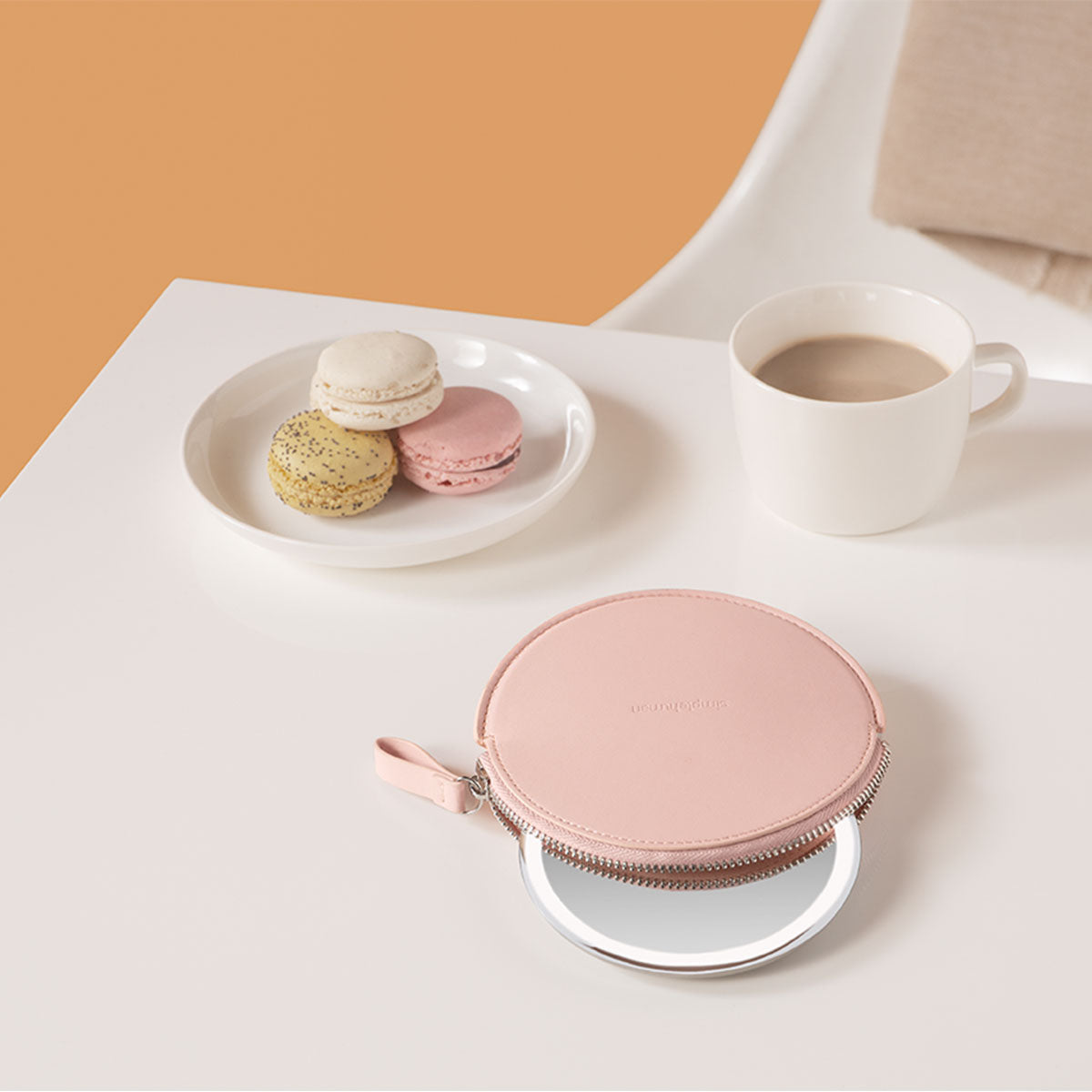 sensor mirror compact zip case